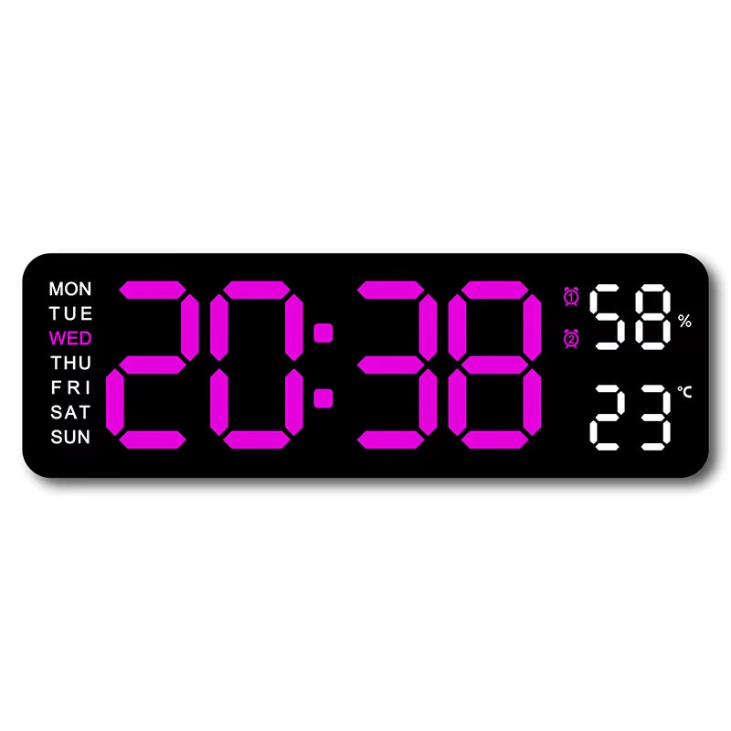 9 Inch Large Digital Wall Clock USB Powered