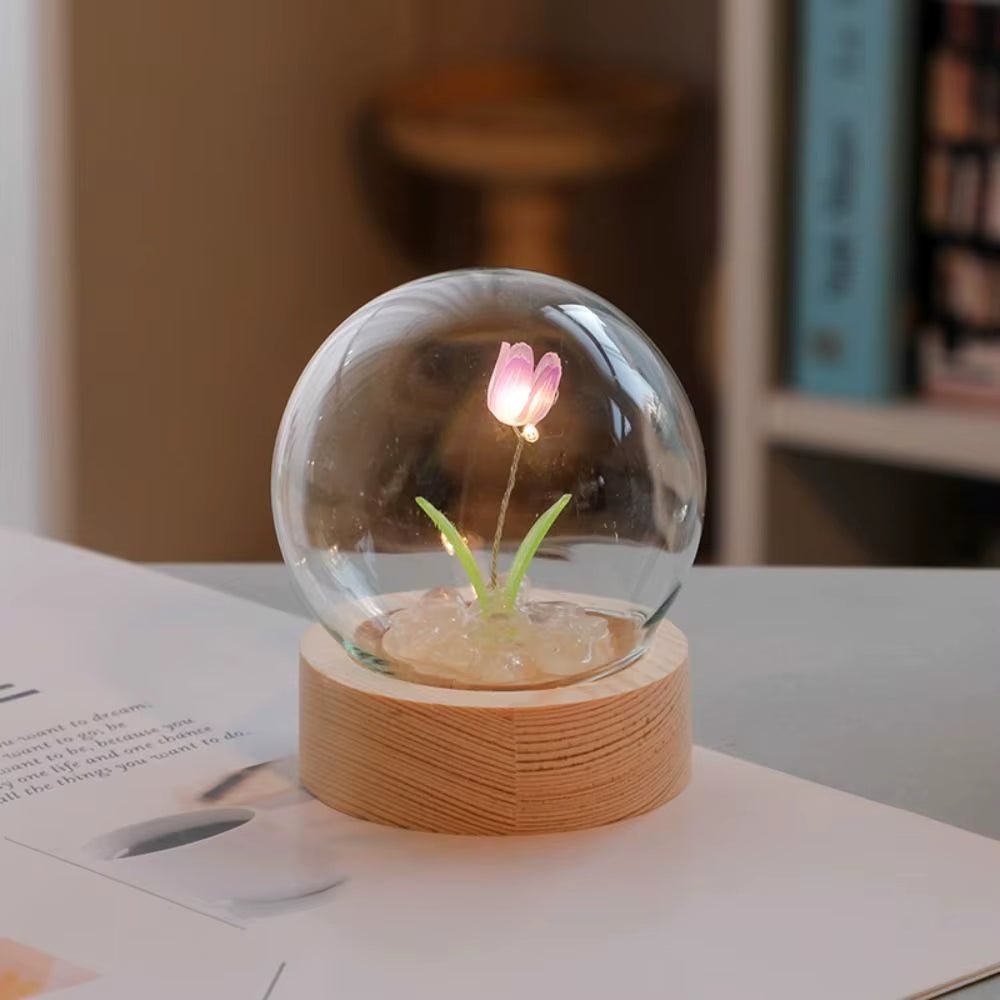 Tulip Night Light Cute Floral Lamp