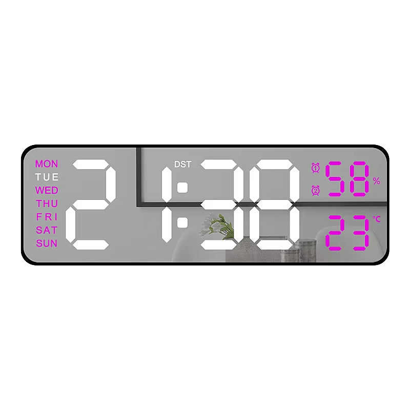 9 Inch Large Digital Wall Clock USB Powered