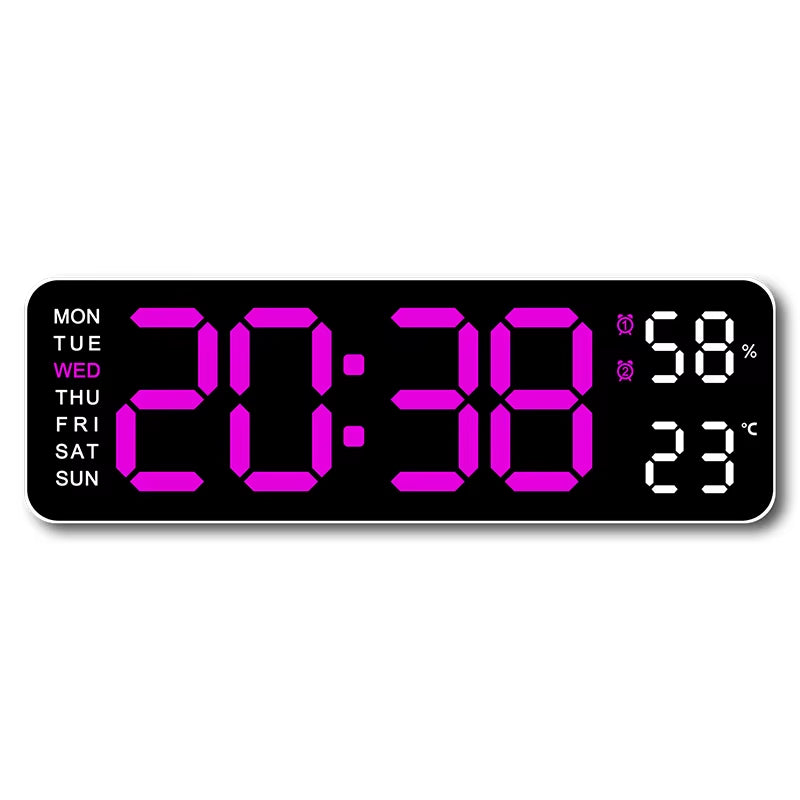 9 Inch Large Digital Wall Clock USB Powered