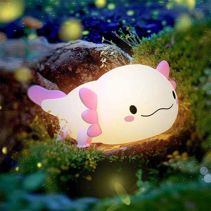 Cute Axolotl Night Light