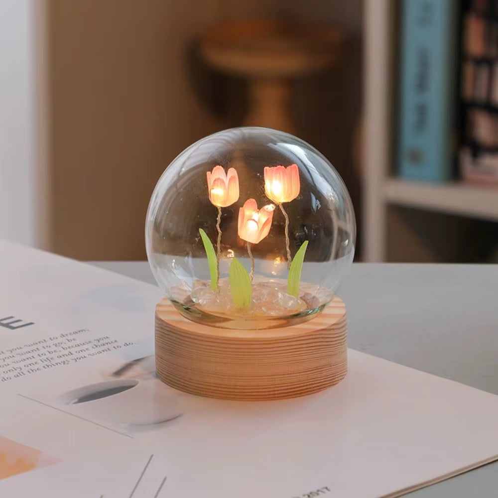 Tulip Night Light Cute Floral Lamp