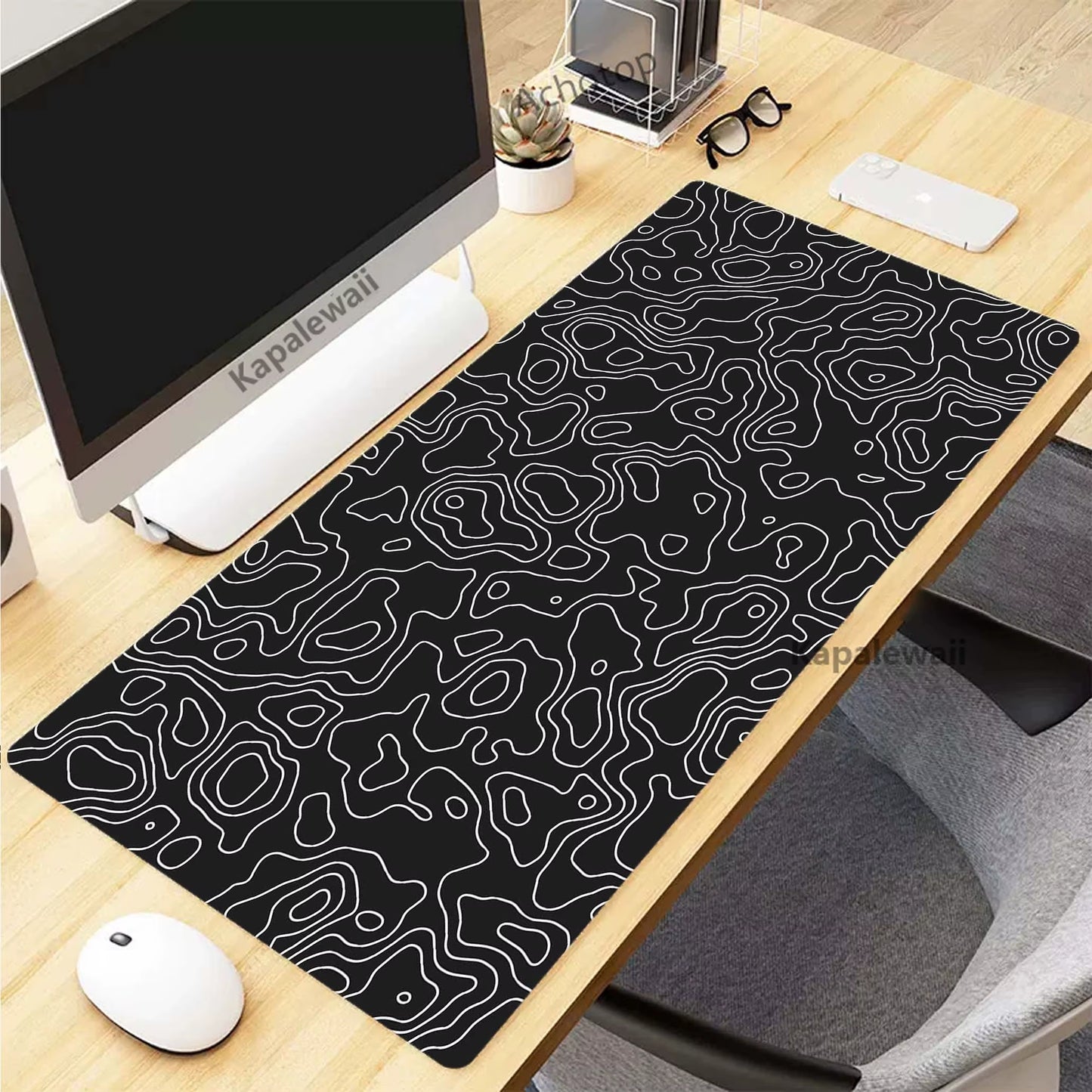 Black and White Mousepad