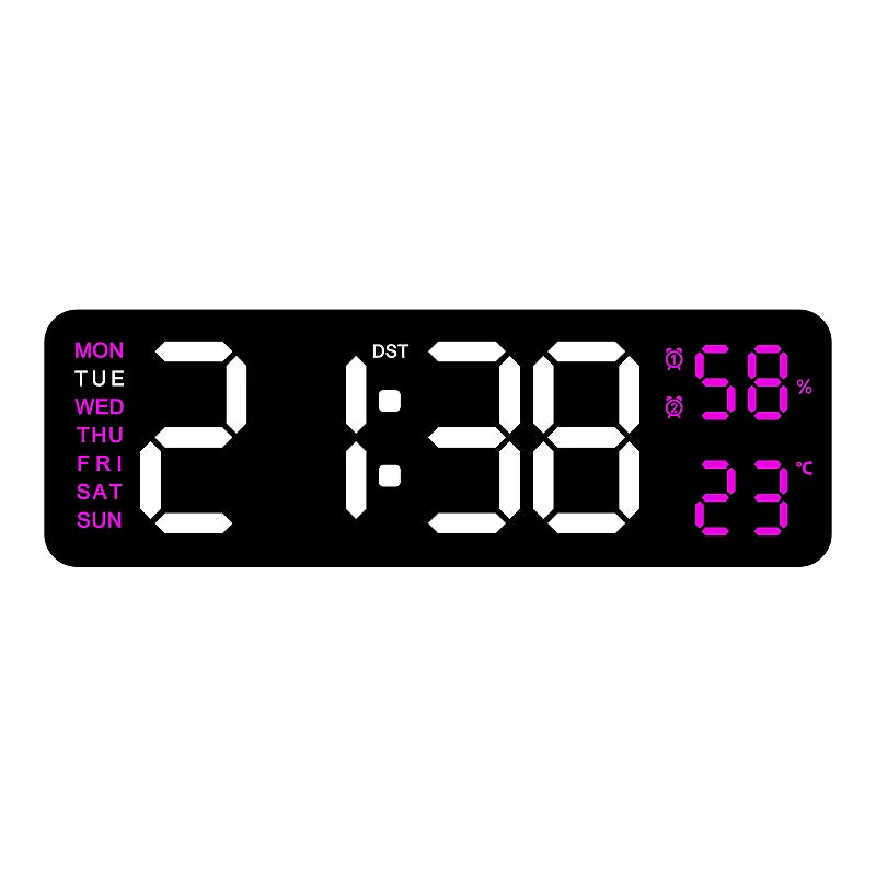 9 Inch Large Digital Wall Clock USB Powered