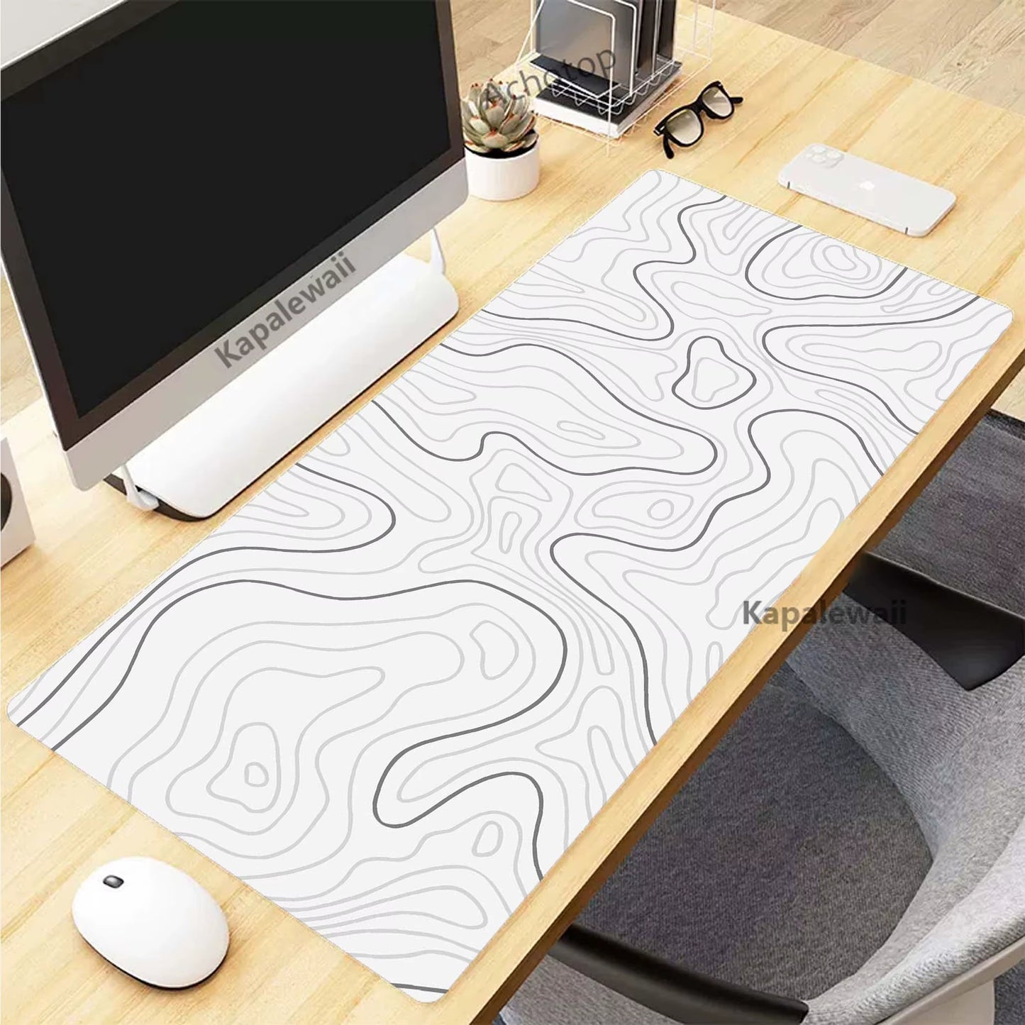 Black and White Mousepad