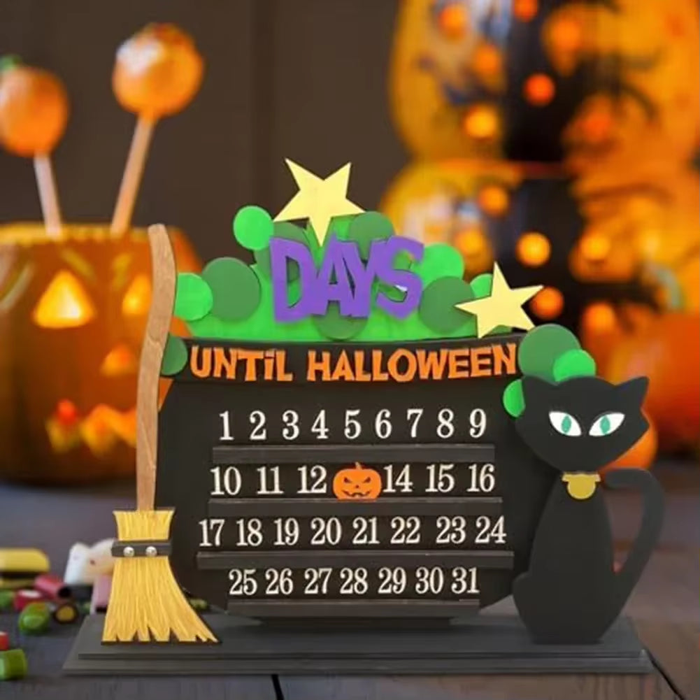 Halloween Countdown Wood Advent Calendar 31