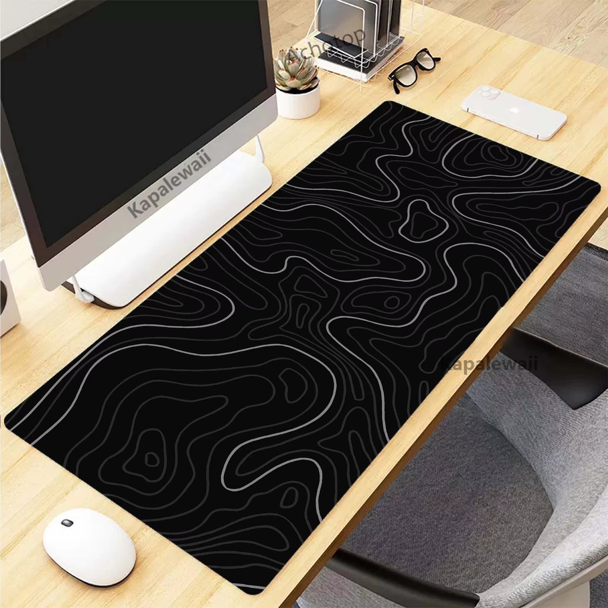 Black and White Mousepad