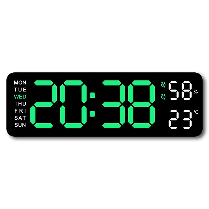 9 Inch Large Digital Wall Clock USB Powered