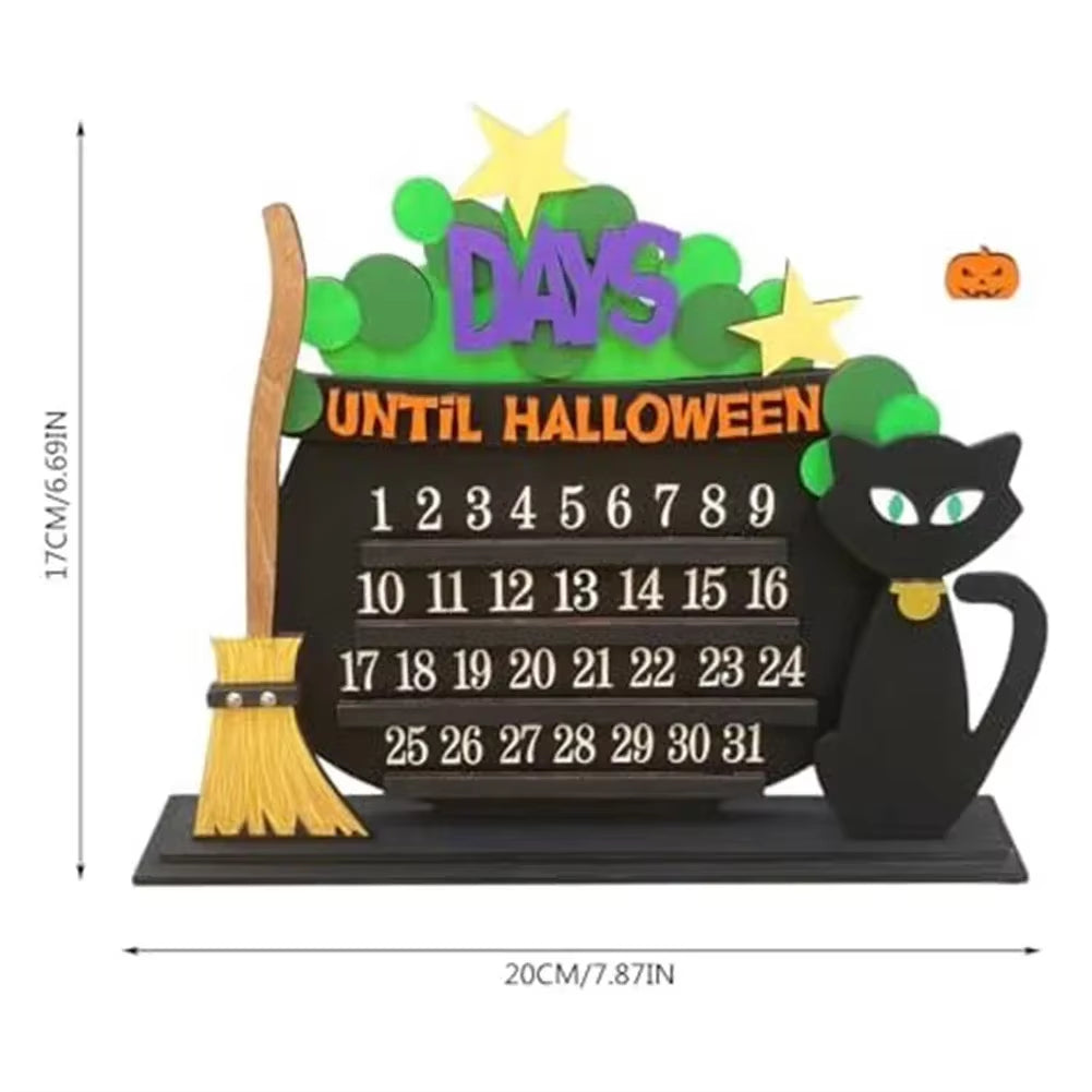 Halloween Countdown Wood Advent Calendar 31