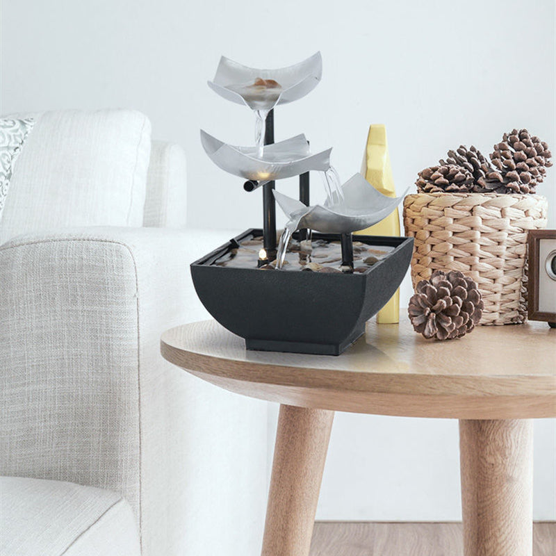 Home Decoration Flowing Water Ornaments Desktop Fountain Crafts for Home Decor