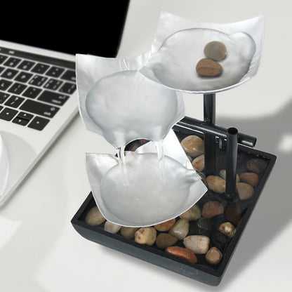 Home Decoration Flowing Water Ornaments Desktop Fountain Crafts for Home Decor