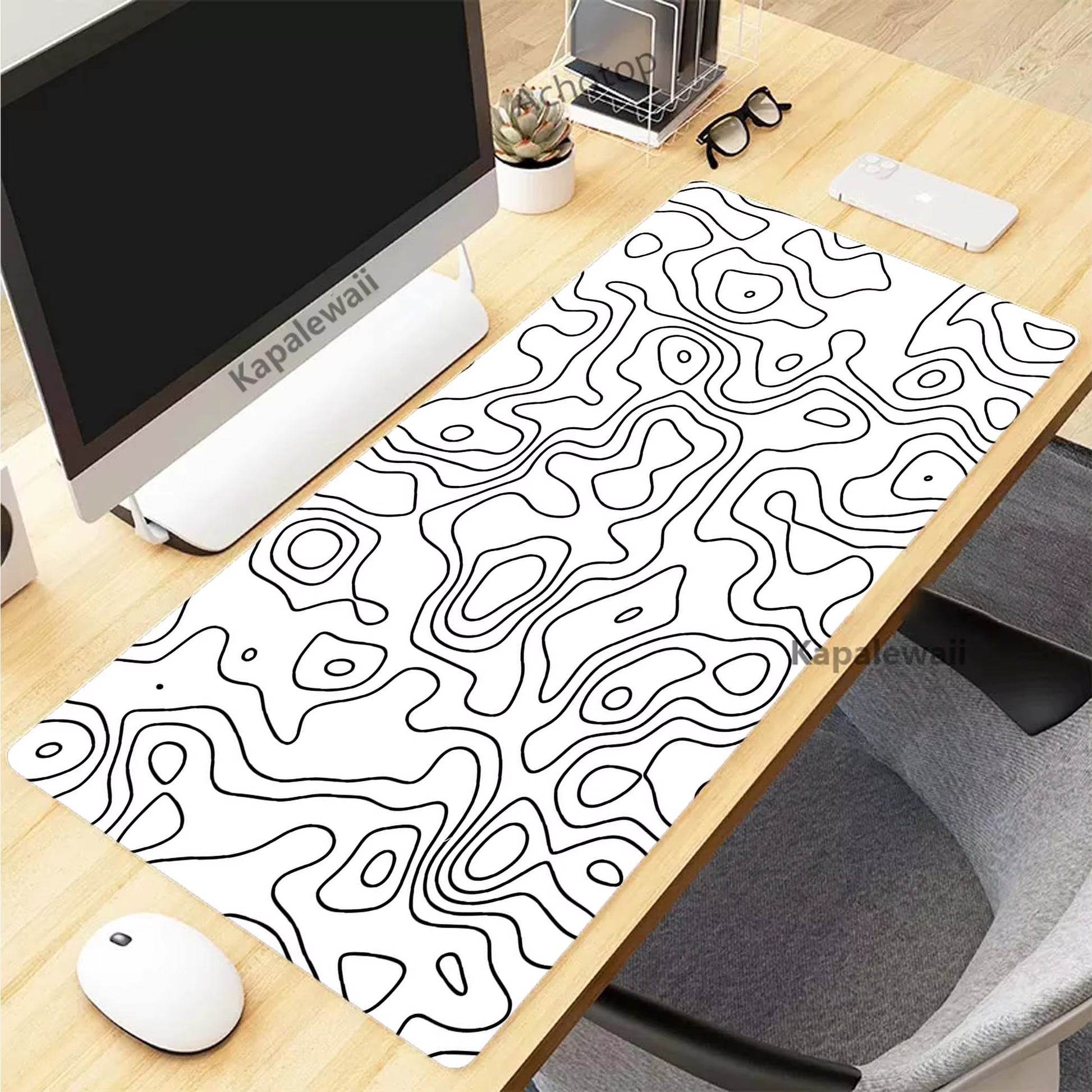 Black and White Mousepad 