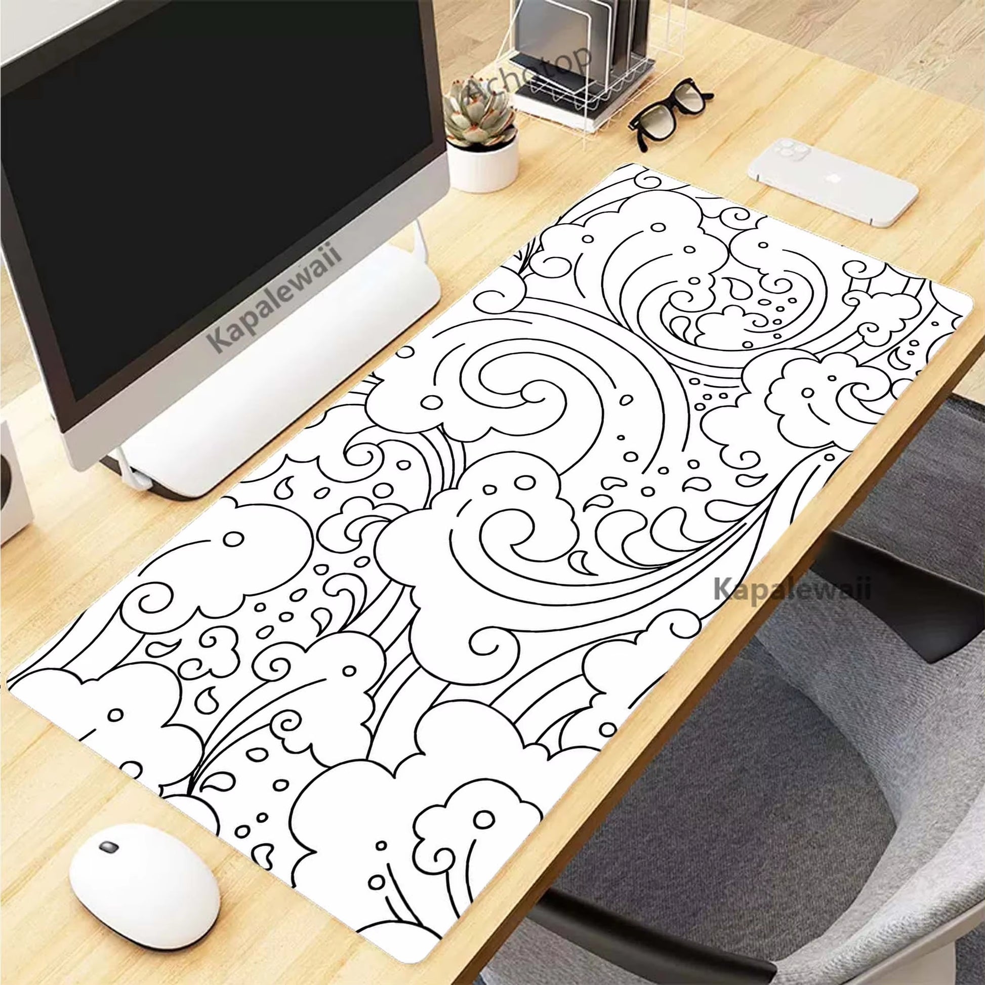 Black and White Mousepad 