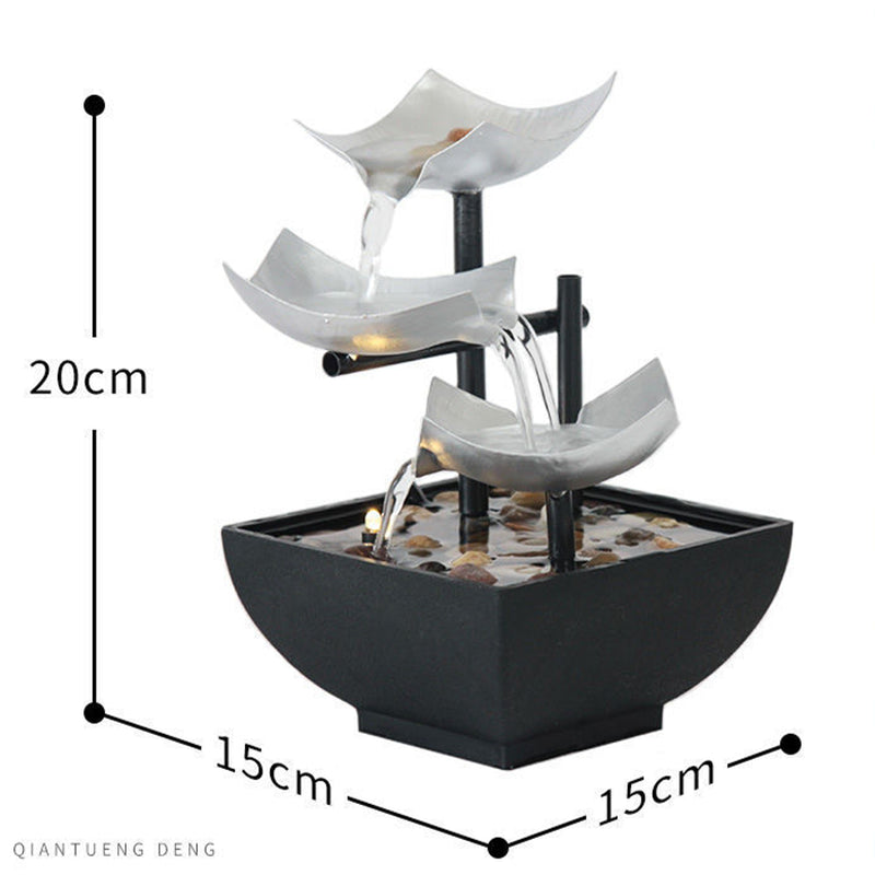 Home Decoration Flowing Water Ornaments Desktop Fountain Crafts for Home Decor
